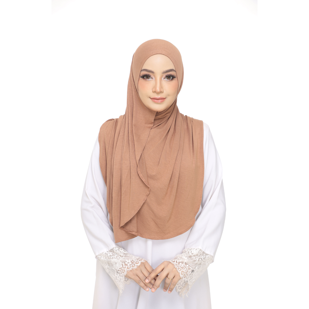 Nurul|Latte|Bawal Lazy Selapis|Cotton Jersey