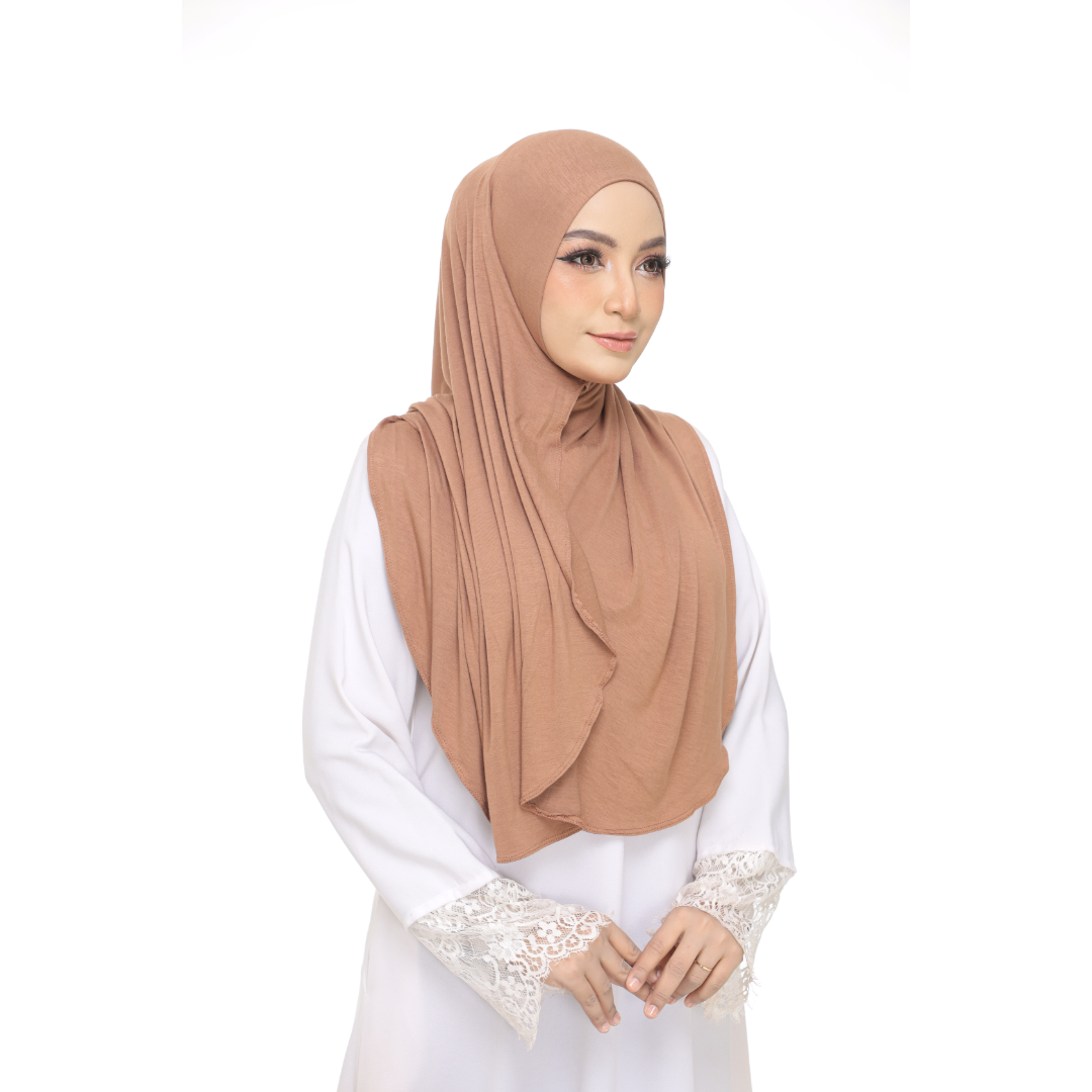 Nurul|Latte|Bawal Lazy Selapis|Cotton Jersey