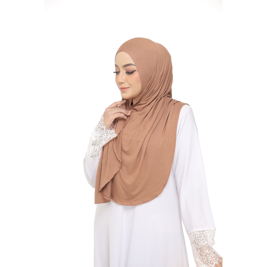 Nurul|Latte|Bawal Lazy Selapis|Cotton Jersey