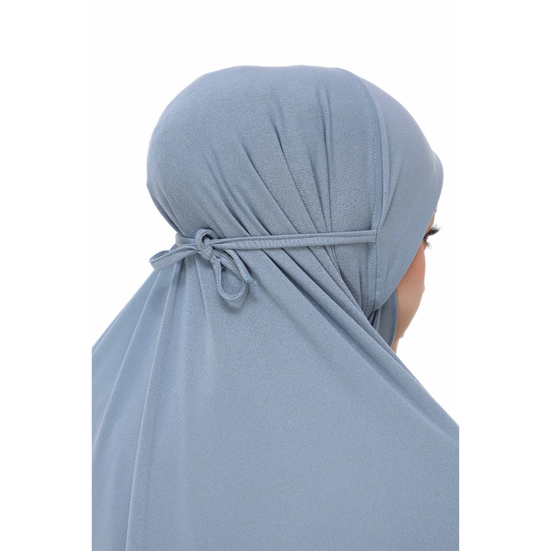 Teal blue Mini Telekung Farah