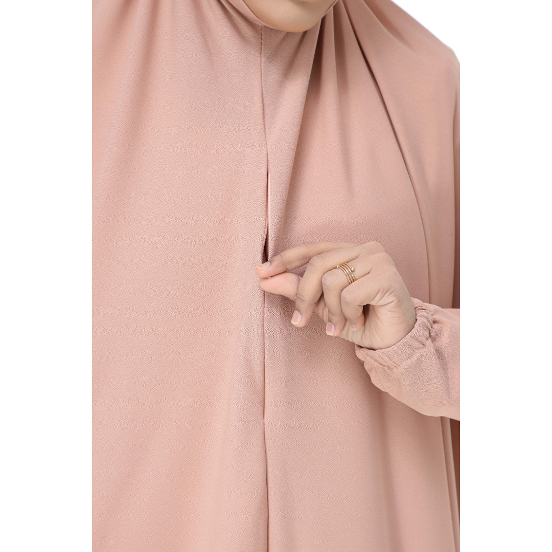Peach Mini Telekung Farah
