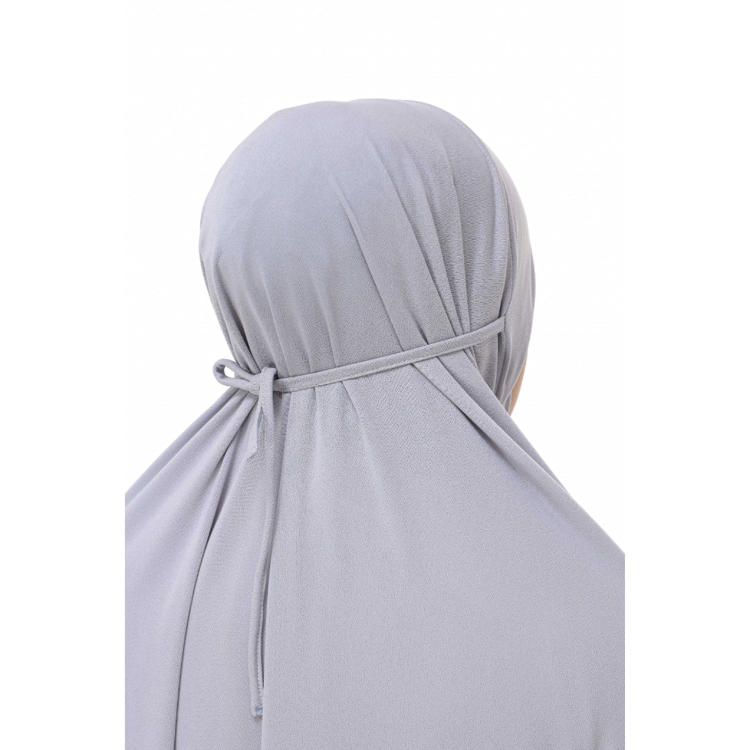 Cloud Gray Mini Telekung Farah