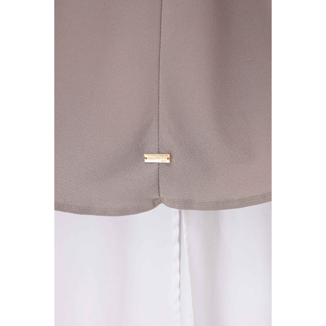 Khaki Mini Telekung Farah