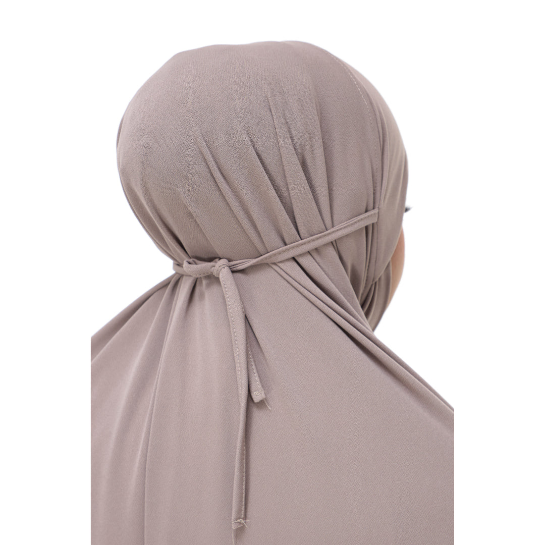 Khaki Mini Telekung Farah