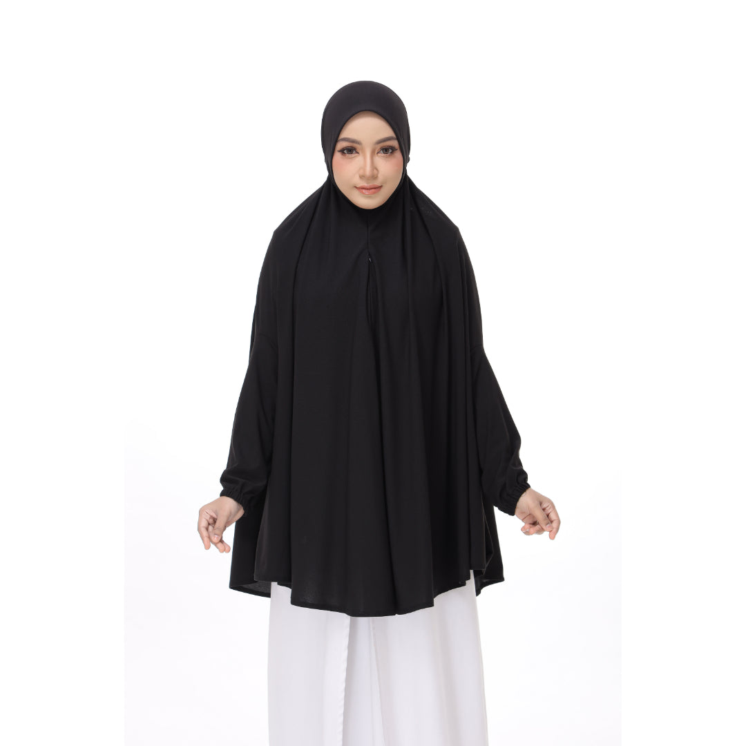 Black Mini Telekung Farah