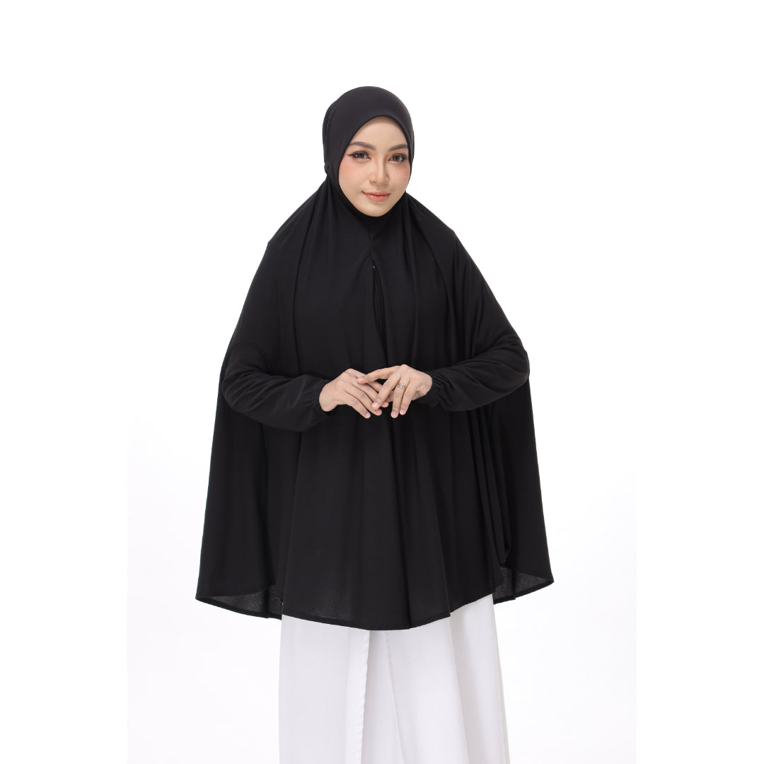 Black Mini Telekung Farah