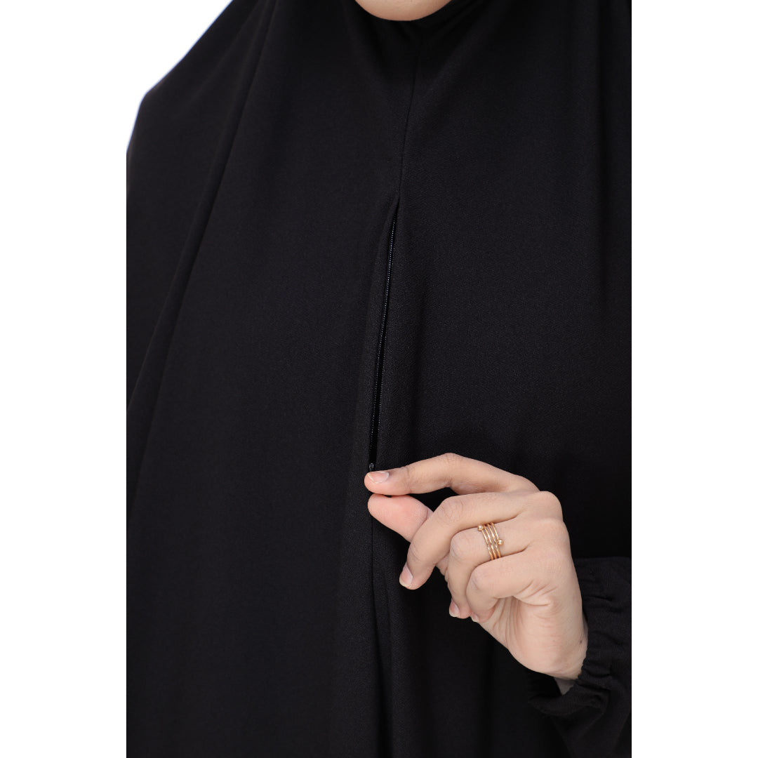 Black Mini Telekung Farah