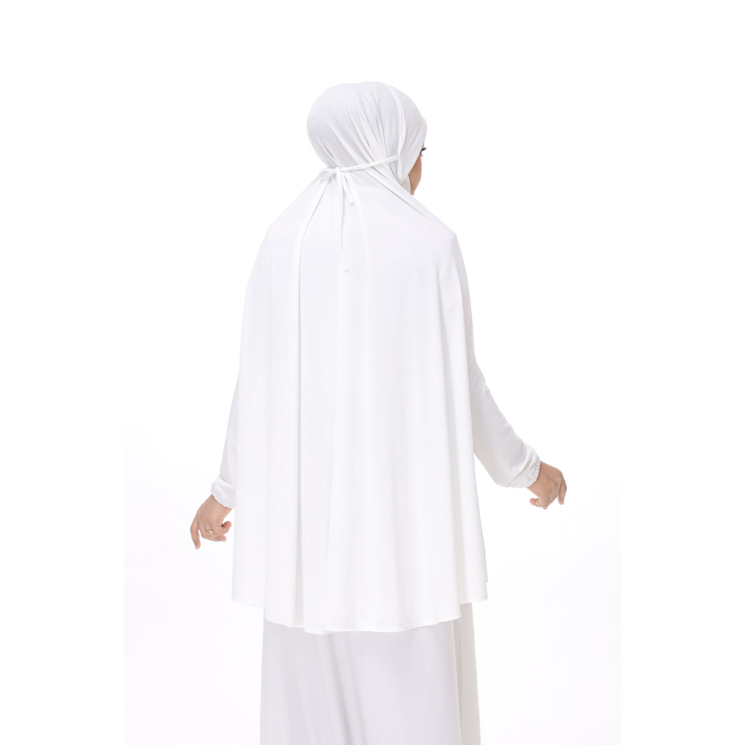 White Mini Telekung Farah