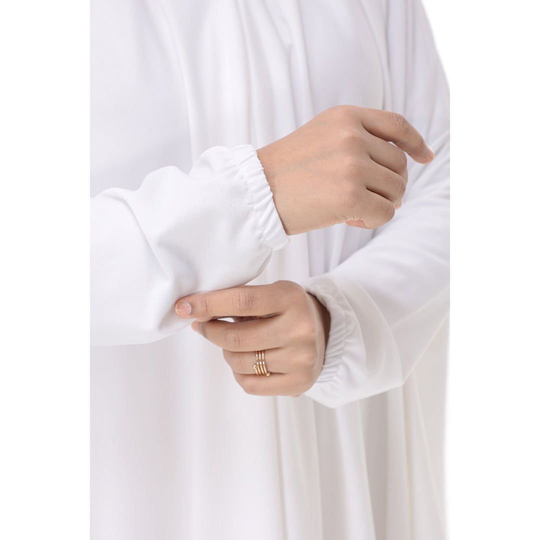 White Mini Telekung Farah