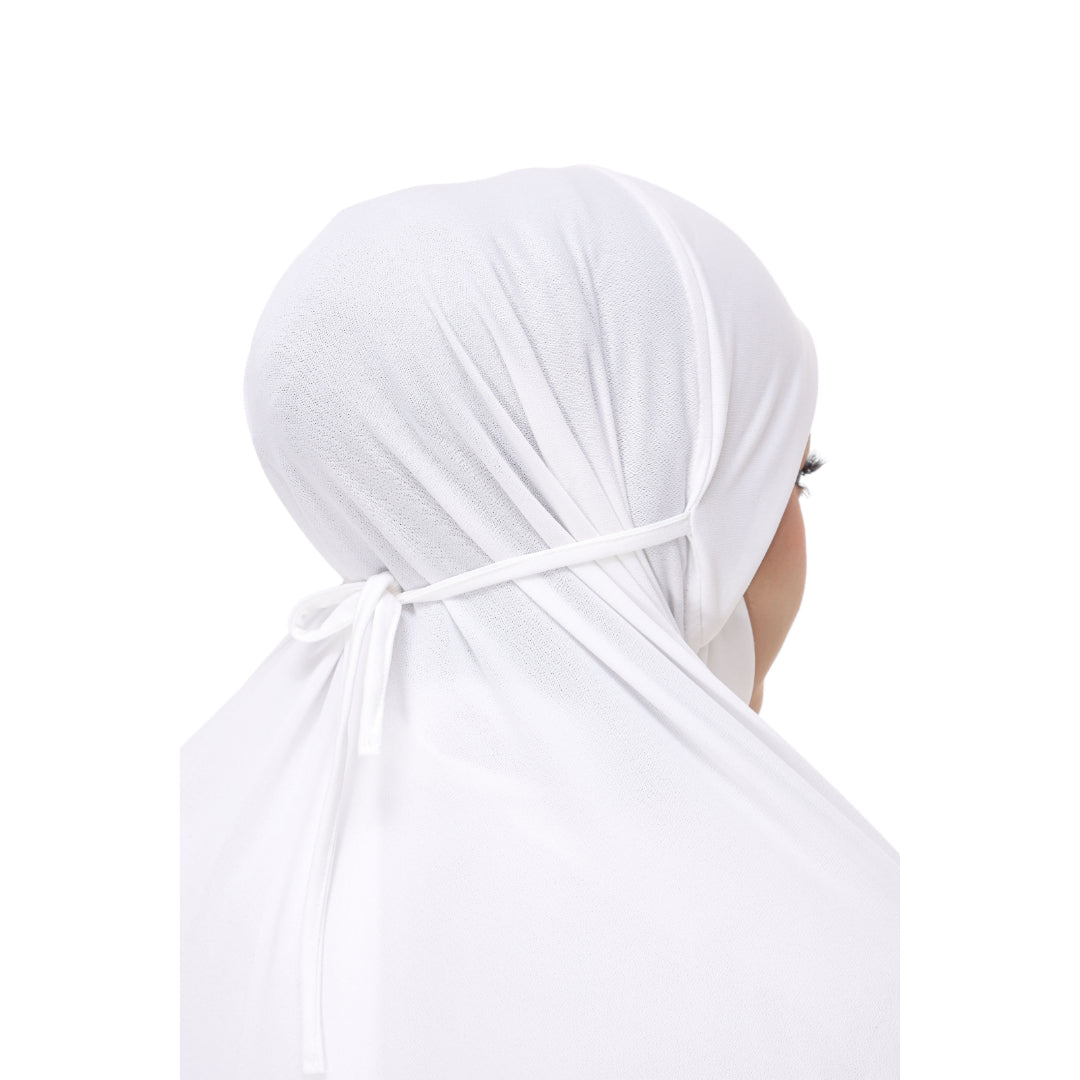 White Mini Telekung Farah