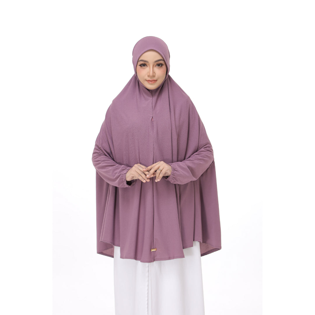 Dusty Purple Mini Telekung Farah