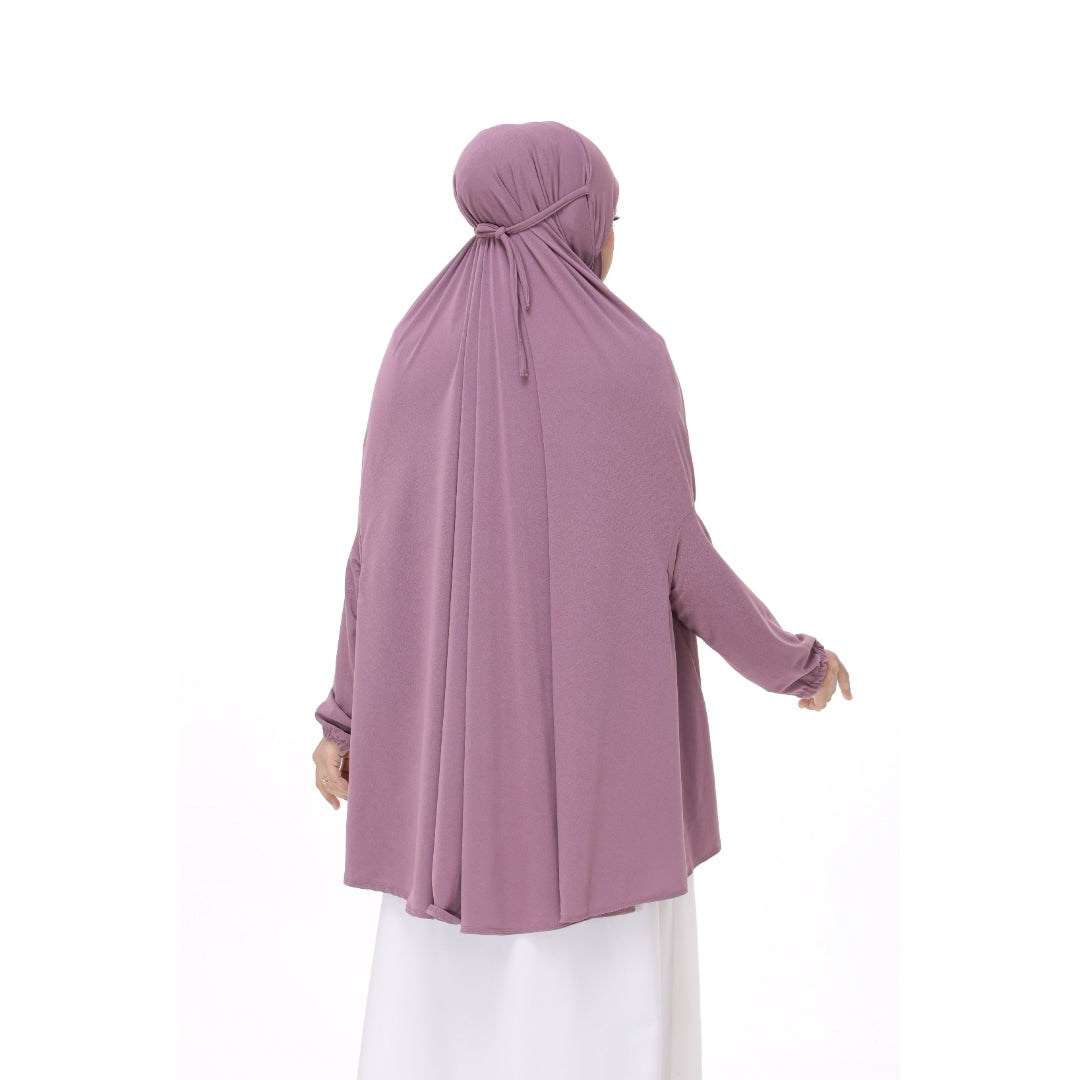 Dusty Purple Mini Telekung Farah