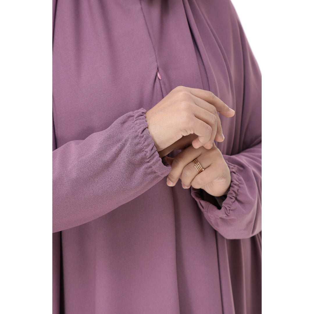 Dusty Purple Mini Telekung Farah