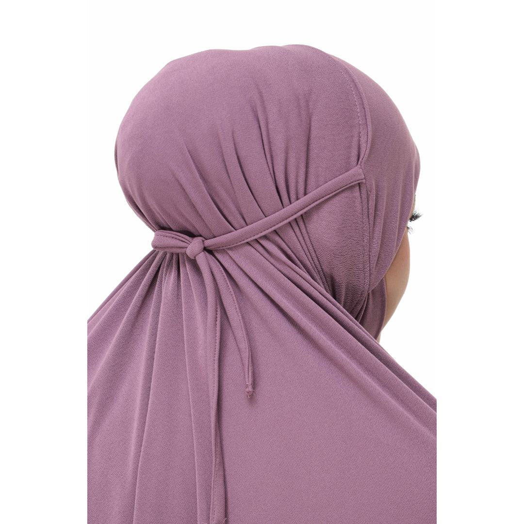Dusty Purple Mini Telekung Farah