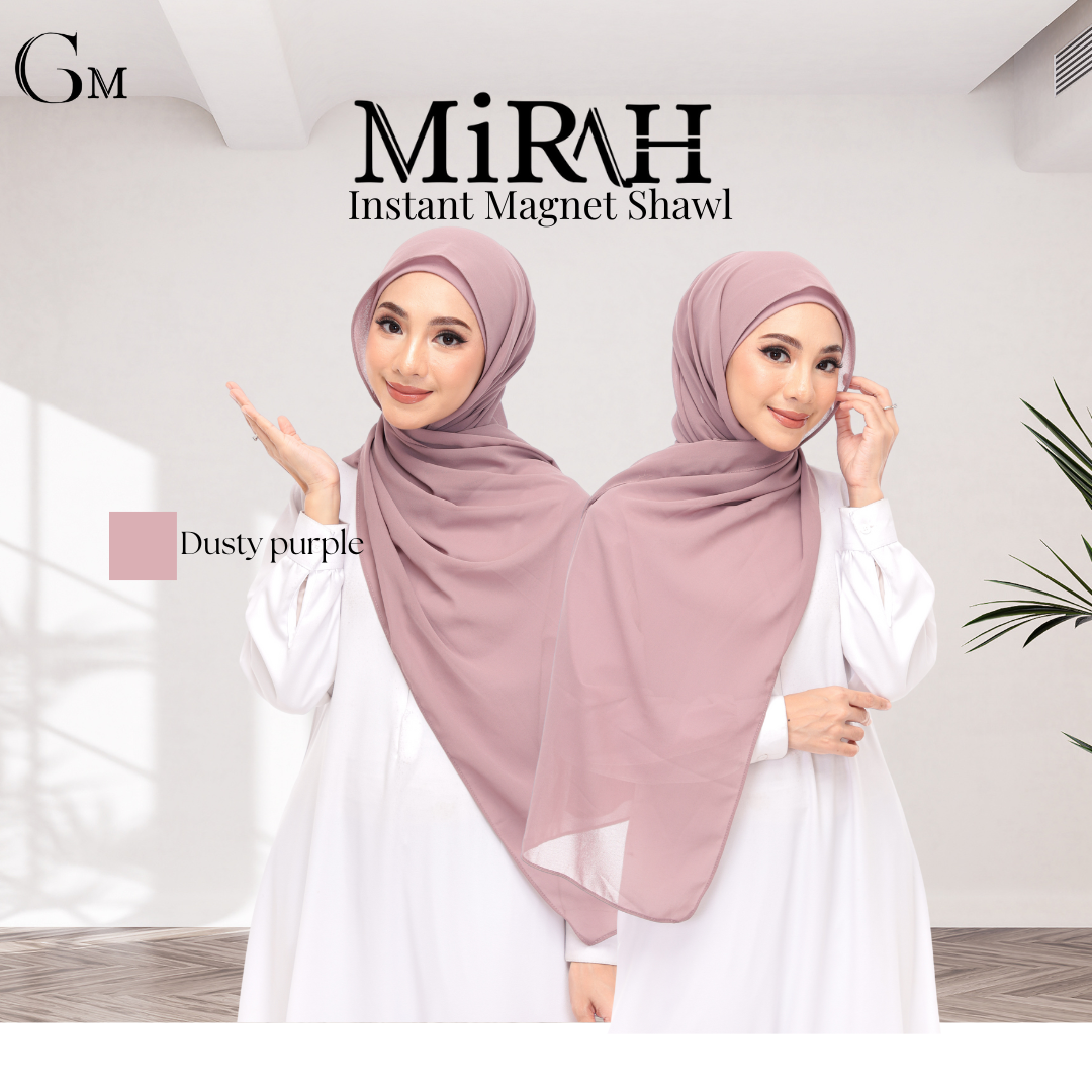 Dusty Purple Snap & Go - Magnet Scarves