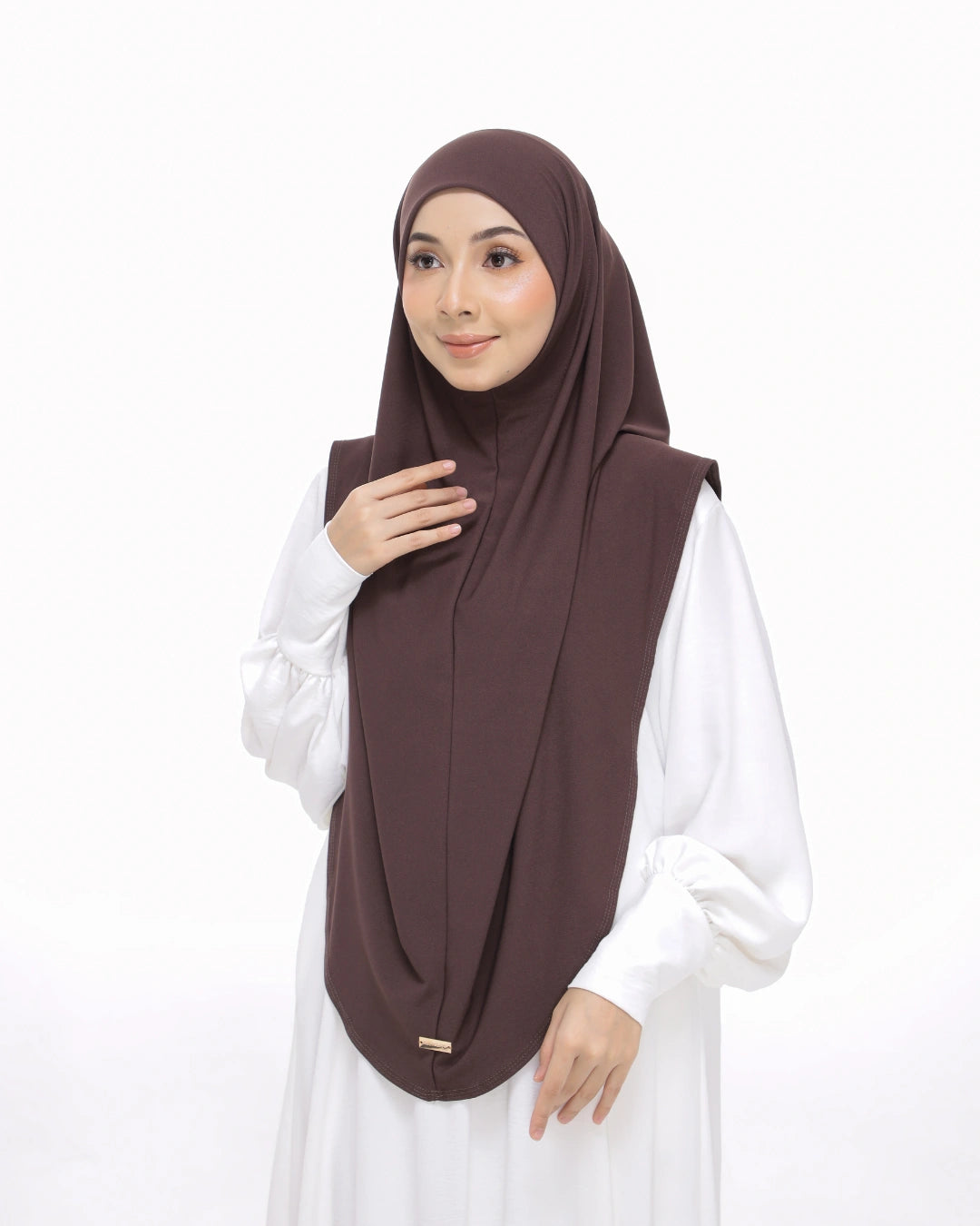 sarung safiya moscrepe choco