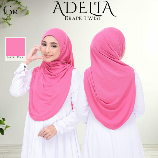Pastel Pink Sarung Moscrepe Adelia