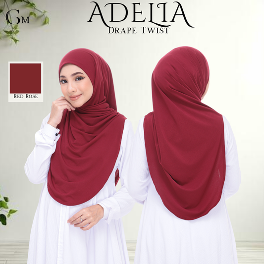 Red Rose Sarung Moscrepe Adelia