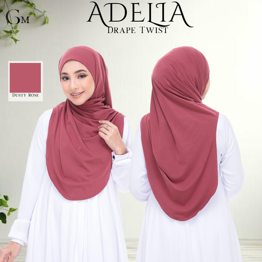 Dusty Rose Sarung Moscrepe Adelia