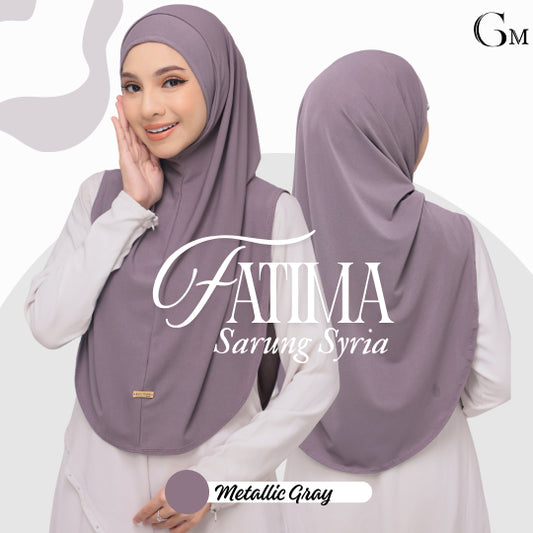 Metallic gray |Fatima Instant Sarung Syria