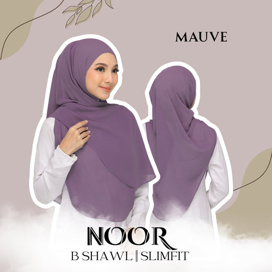 Noor|Mauve|B SHAWL|SLIMFIT