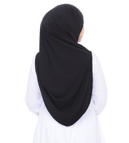 Black Sarung Moscrepe Adelia