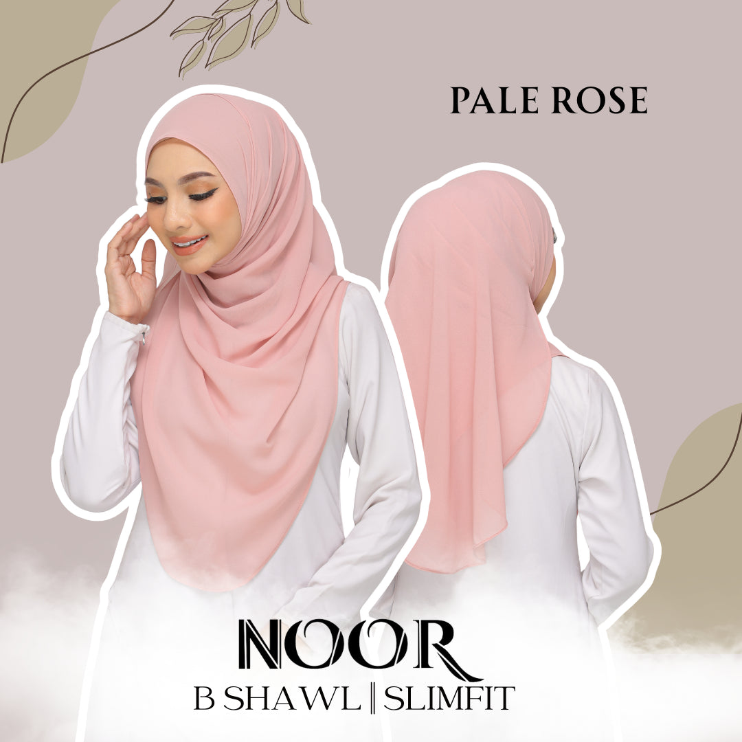 Noor|Pale Rose|B SHAWL|SLIMFIT