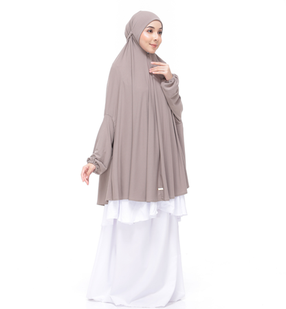 Khaki Aneesa Mini Telekung