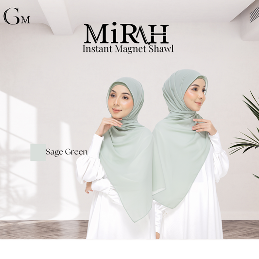 Sage Green Snap & Go - Magnet Scarves