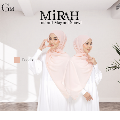 Peach Snap & Go - Magnet Scarves