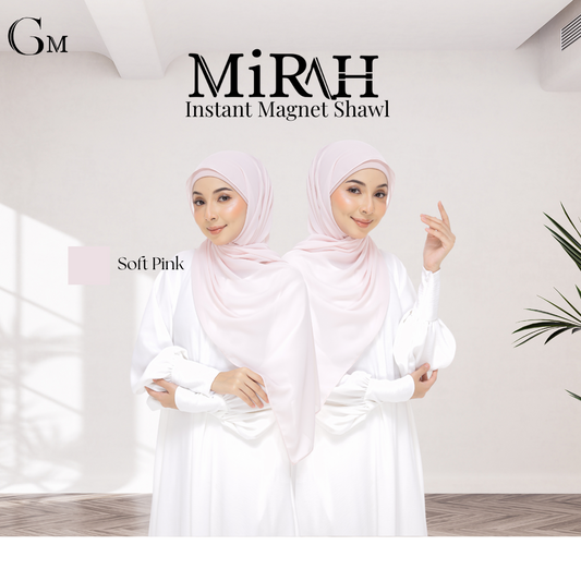 Soft Pink Snap & Go - Magnet Scarves
