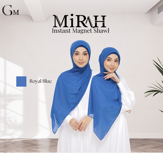 Royal Blue Snap & Go - Magnet Scarves