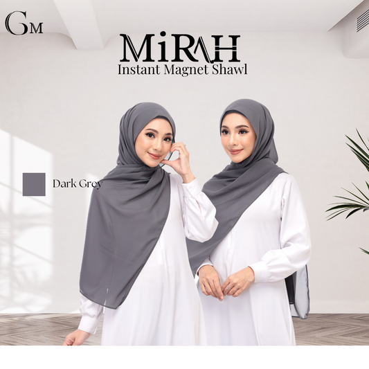 Dark Gray Snap & Go - Magnet Scarves
