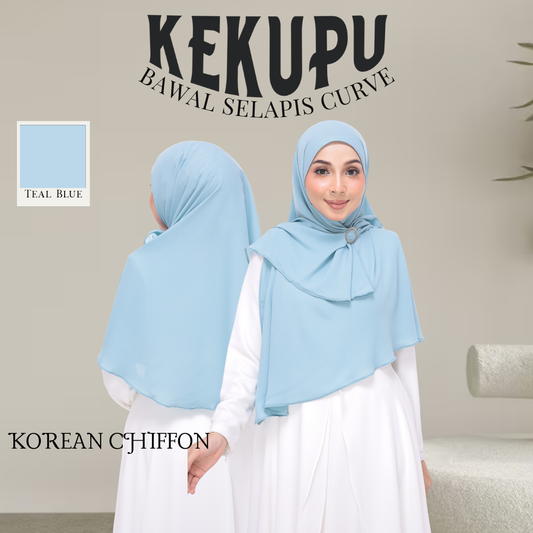 Teal blue|Bawal Kekupu Selapis Zayra