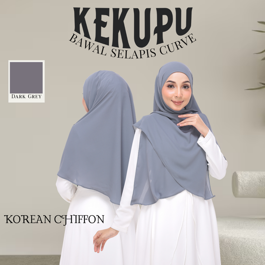 Dark Grey|Bawal Kekupu Selapis Zayra