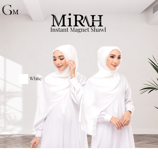 White Snap & Go - Magnet Scarves