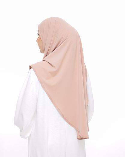 Peach Sarung Moscrepe Safiya