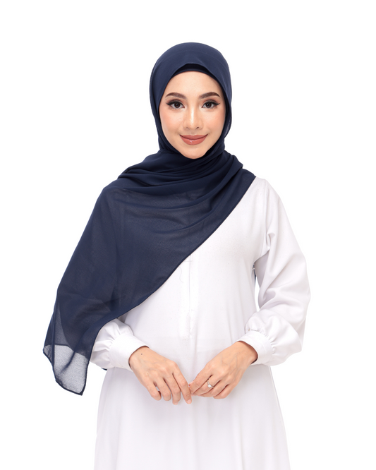 Navy Blue Snap & Go - Magnet Scarves