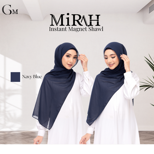 Navy Blue Snap & Go - Magnet Scarves