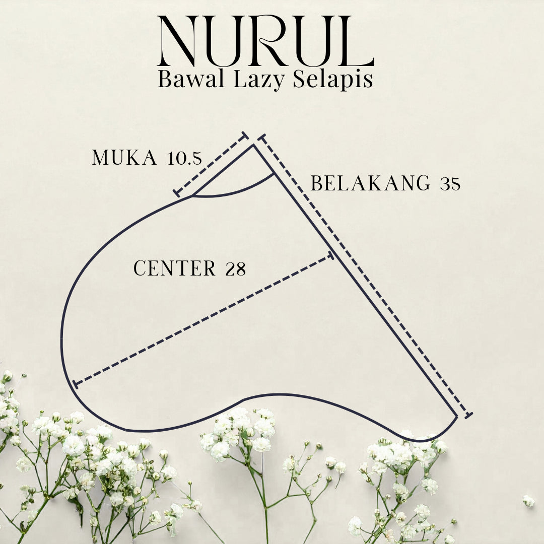 Nurul|Navy Blue|Bawal Lazy Selapis|Cotton Jersey