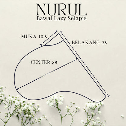 Nurul|Navy Blue|Bawal Lazy Selapis|Cotton Jersey