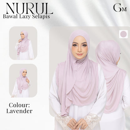 Nurul|Lavender|Bawal Lazy Selapis|Cotton Jersey