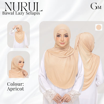 Nurul|Peach|Bawal Lazy Selapis|Cotton Jersey