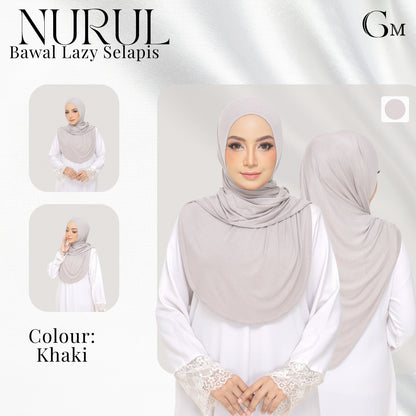 Nurul|Khaki|Bawal Lazy Selapis|Cotton Jersey
