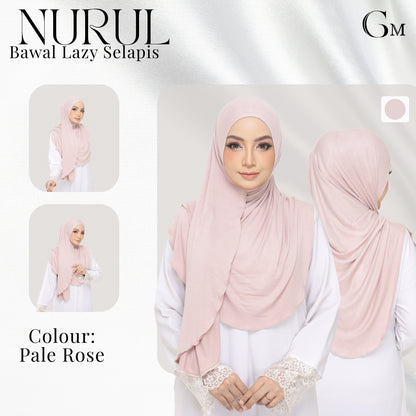 Nurul|Pale Rose|Bawal Lazy Selapis|Cotton Jersey