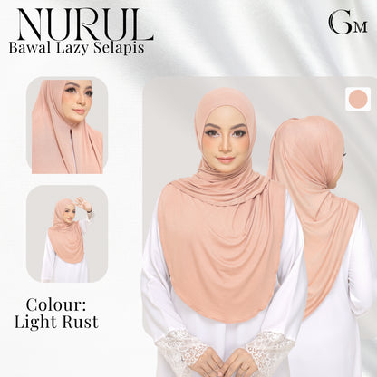 Nurul|Light Rust|Bawal Lazy Selapis|Cotton Jersey