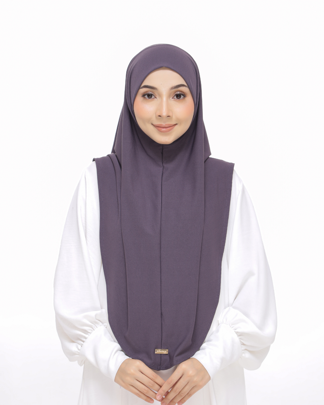 Purple Belachan Sarung Moscrepe Safiya