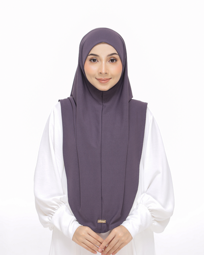 Purple Belachan Sarung Moscrepe Safiya