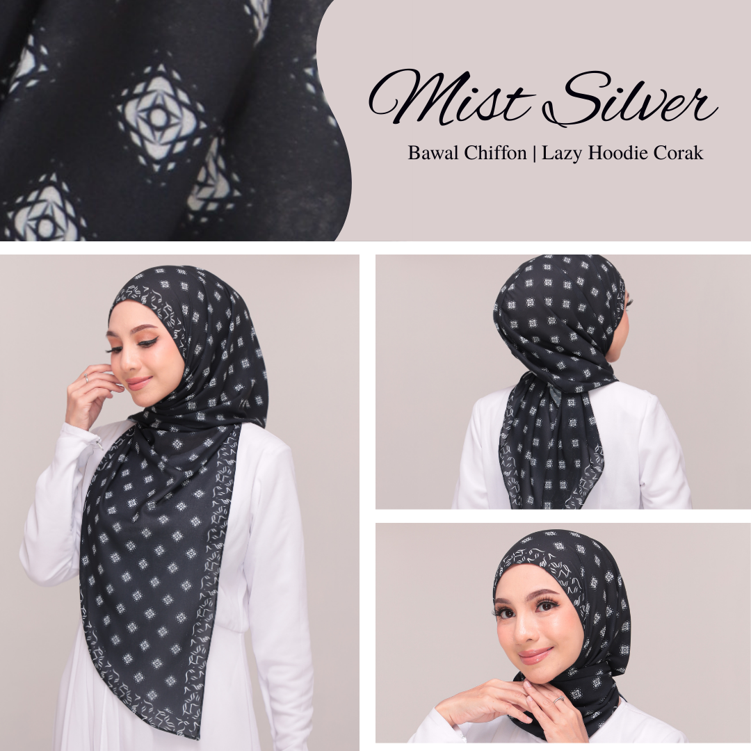 Lazy Hoodie Pattern |Mist| Black Edition