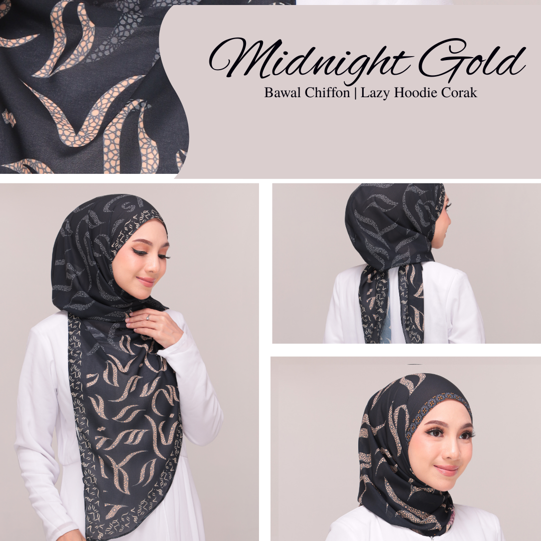 Lazy Hoodie Pattern |Midnight| Black Edition